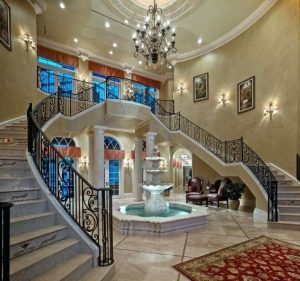 fountain inside home